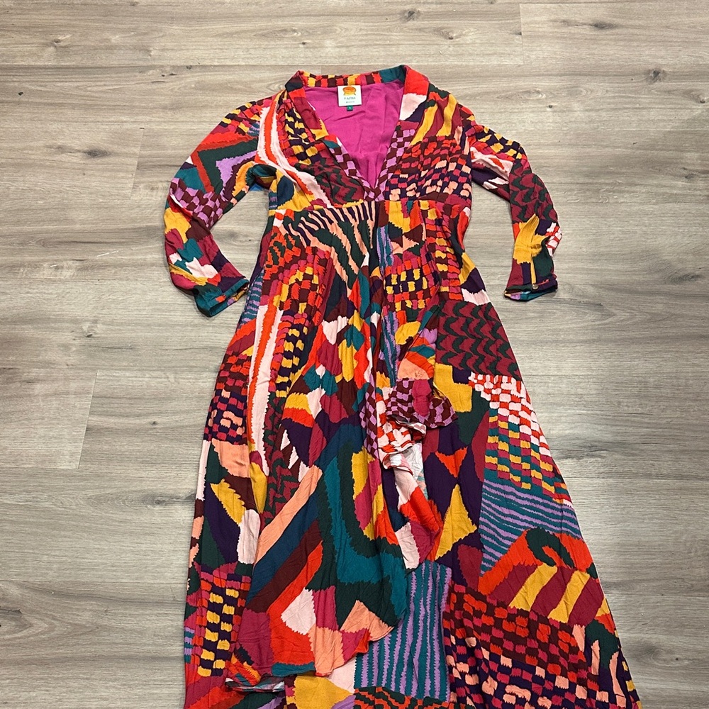 FARM Rio Multicolor Long Sleeve Dress